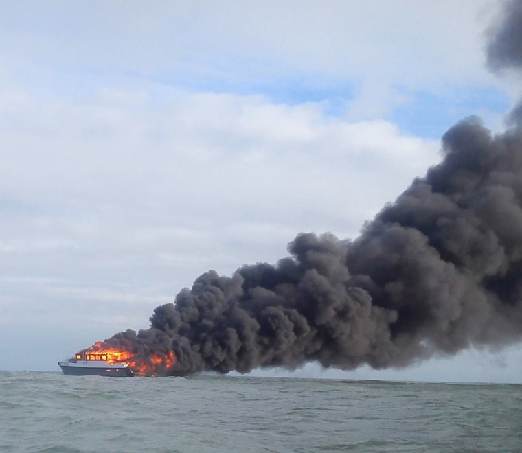 A photo of the ECC Topaz fire 