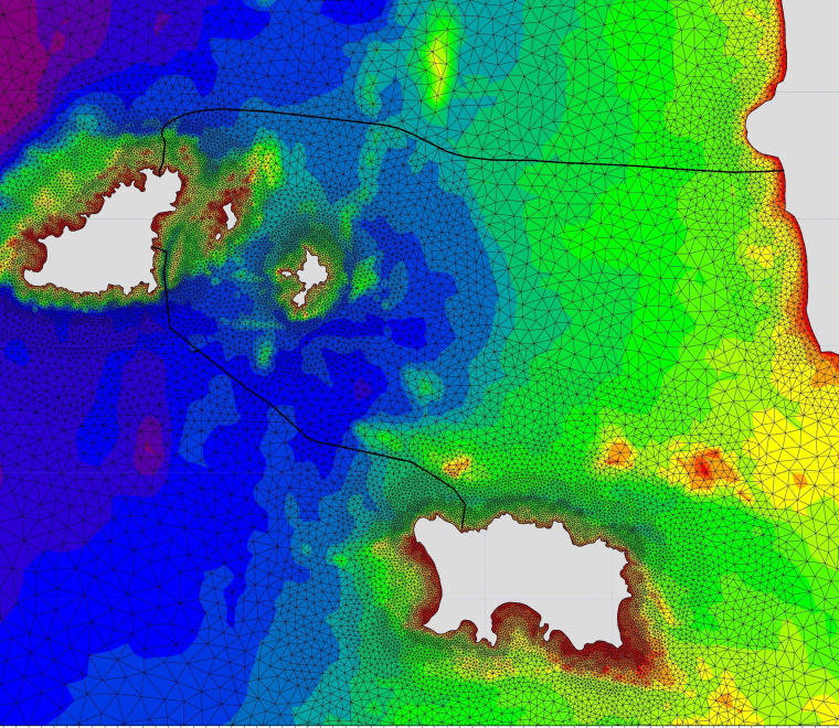 Guernsey bathymetry