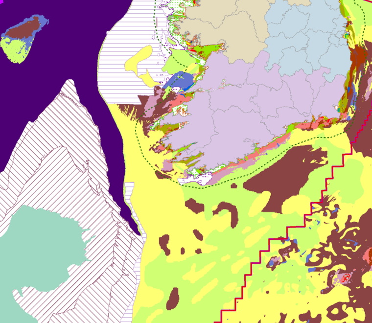 Benthic habitats map