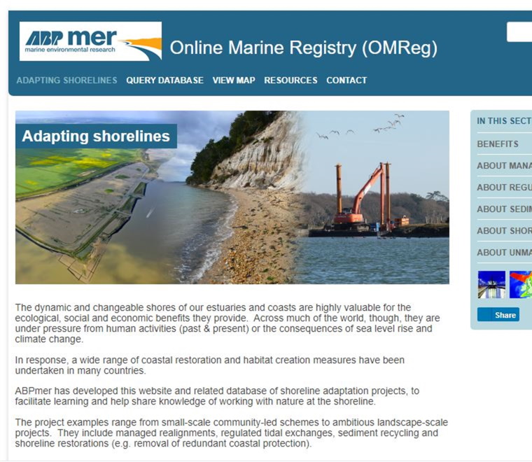 OMReg database screenshot 2014 