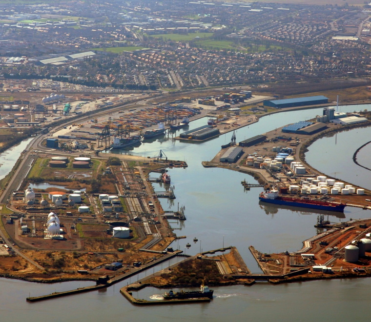 Grangemouth Renewable Energy Plant site aerial