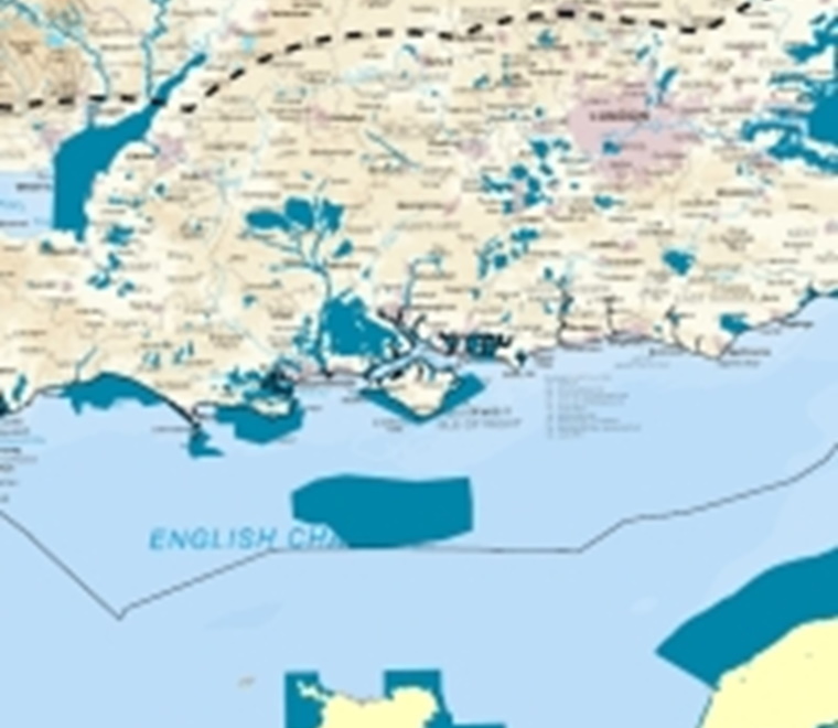 English Channel map 