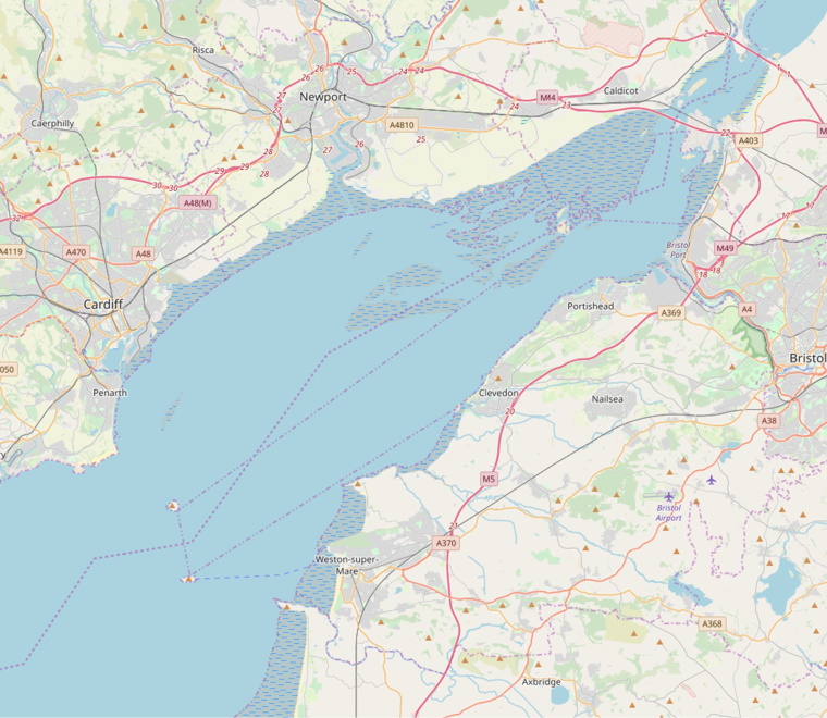 Map of the Severn Estuary