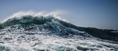 Rough seas